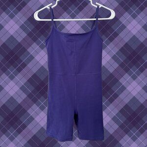 Aritzia Wilfred Free Purple Romper Unitard Bodysuit Shorts Size S